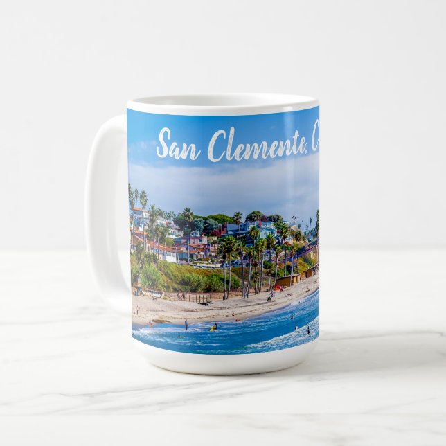 San Clemente Beach Kaffemugg (Framsida vänster)