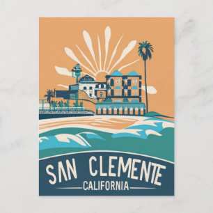 San Clemente Beach, Kalifornien Vykort