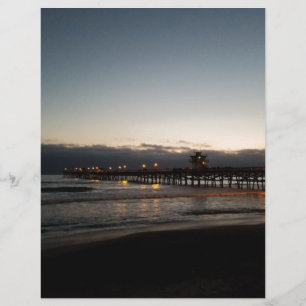 san clemente brygga natt tid hav california