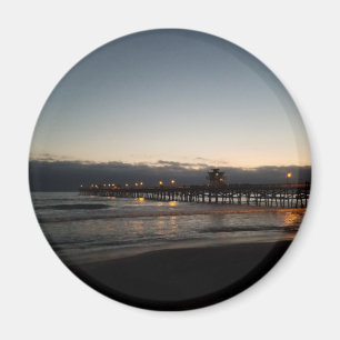 san clemente brygga natt tid hav california magnet