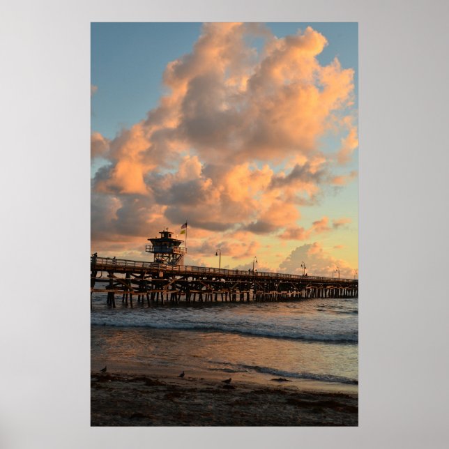 San Clemente California Pier Poster (Framsidan)