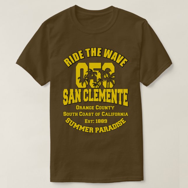 San Clemente Orange County T Shirt (Design framsida)
