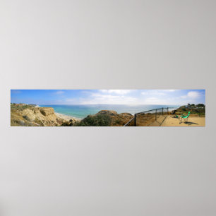 San Clemente panorama- statlig strand för CA Poster