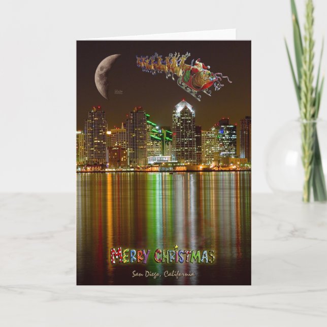 San Deigo jul Helgkort (Framsida)