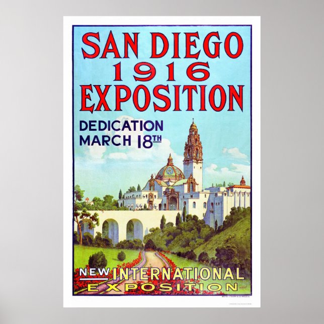 San Diego 1916 Poster (Framsidan)