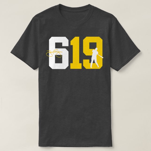 San Diego 619 Area Code Baseball Inspired T Shirt (Design framsida)
