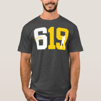 San Diego 619 Area Code Baseball Inspired T Shirt