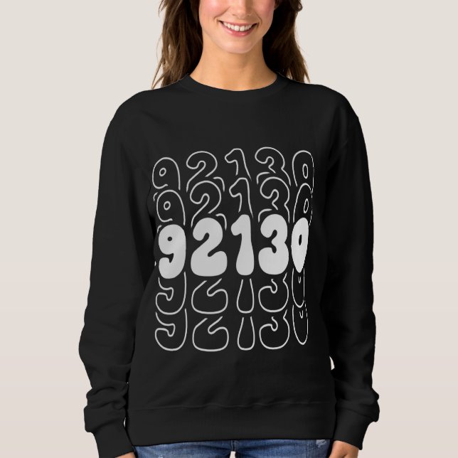 San Diego 92130 California Zipcode T Shirt (Framsida)