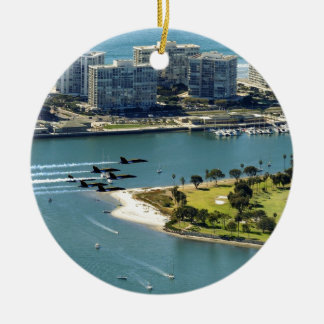 San Diego bålgetingar Julgransprydnad Keramik