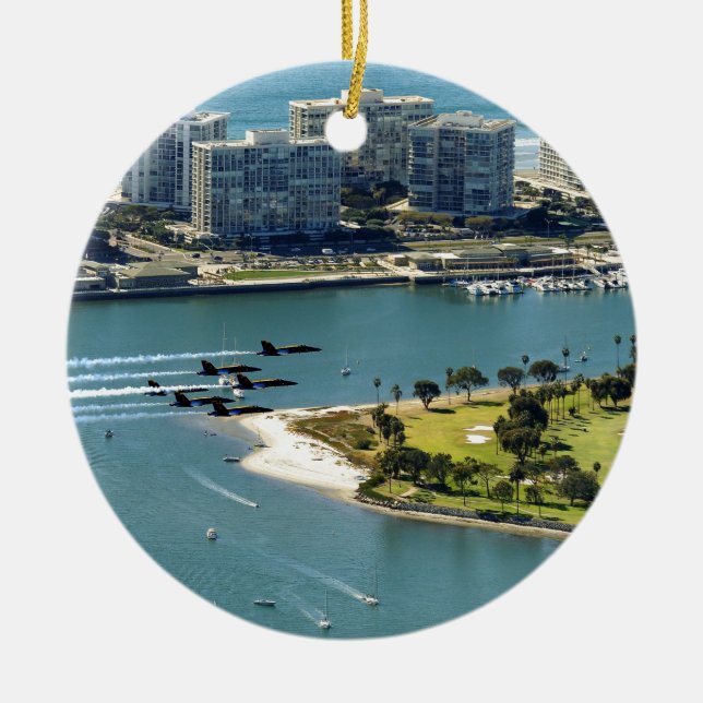 San Diego bålgetingar Julgransprydnad Keramik (Framsidan)