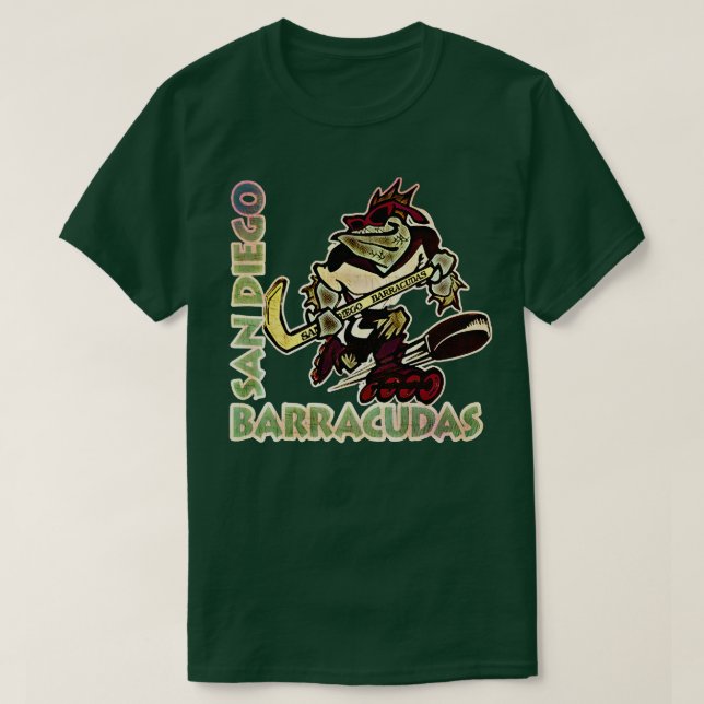 San Diego Barracudas Roller Hockey T Shirt (Design framsida)