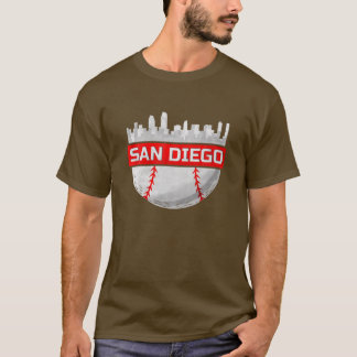 San Diego Baseball City Skyline T Shirt