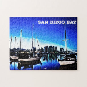 San Diego Bay California Pacific Ocean Port Boats Pussel