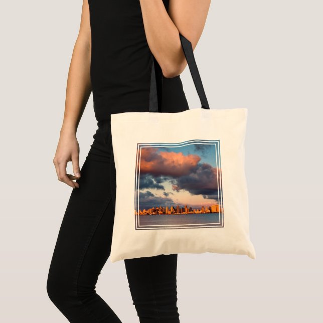San Diego Bay City Skyline Tygkasse (Framsida (produkt))