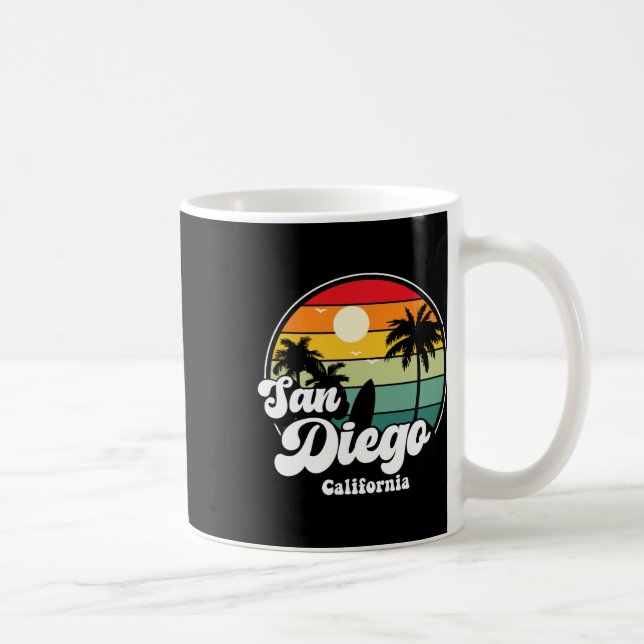 San Diego Beach California Surfing Surfer Souvenir Kaffemugg (Höger)