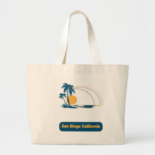 San Diego Beach Scene Jumbo Tygkasse