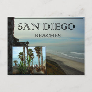 San Diego Beacher Postcard Vykort