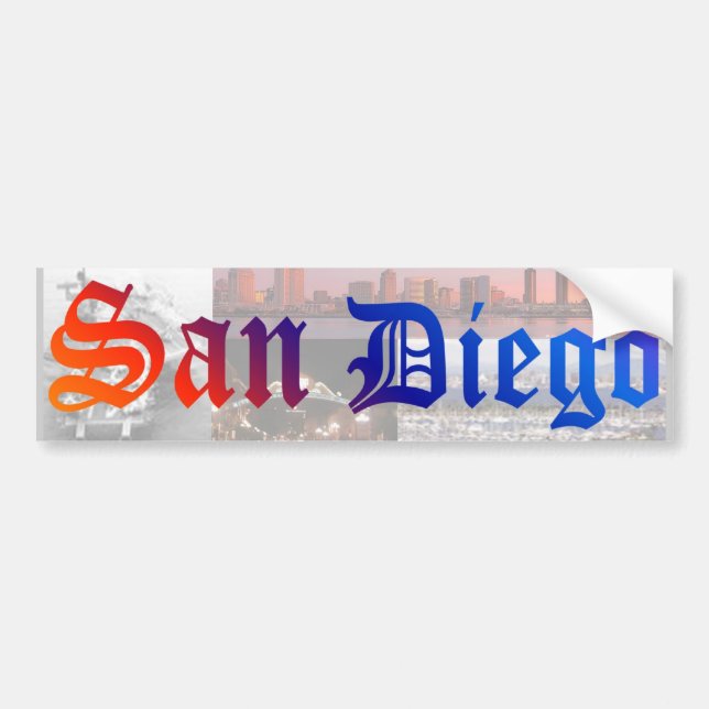 San Diego Bildekal (Framsidan)