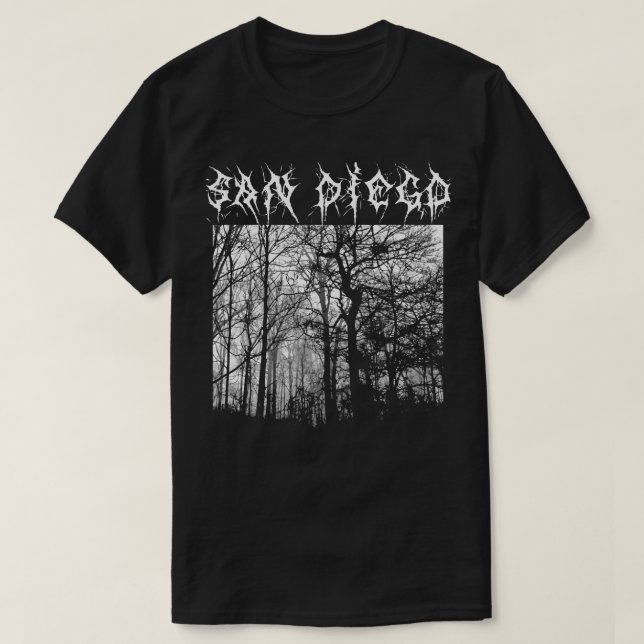 San Diego Black Metal T-shirt Metalshirt (Design framsida)