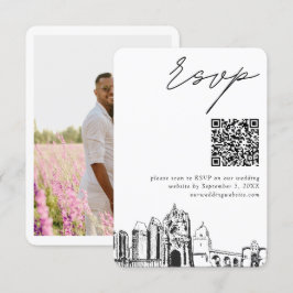 San Diego Bröllop Modern OSA QR-kod Tilläggskort