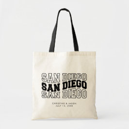 San Diego Bröllop Welcome Tote Bag Tygkasse