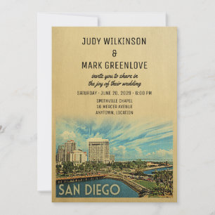 San Diego bröllopsinbjudan Kalifornien Inbjudningar