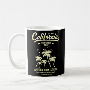 San Diego Ca California Ocean Beach 92107 Vacation Kaffemugg