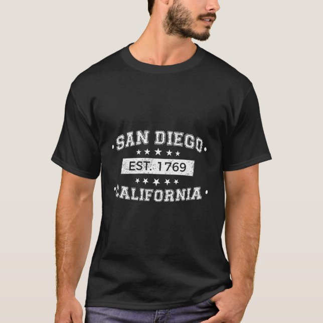 San Diego Ca California Vacation T Shirt (Framsida)