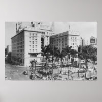 San Diego, CA City View of US Grant Hotel