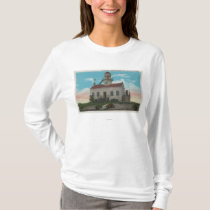 San Diego CA - gammal spansk fyr på T Shirt