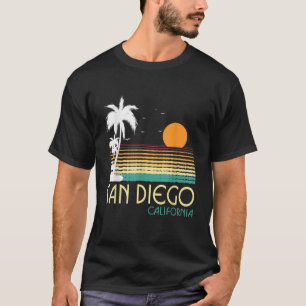 San Diego CA Handflatan Träd California Souvenir R T Shirt