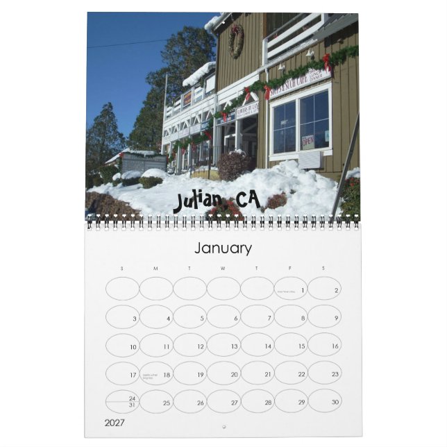 San Diego, CA Kalender (Jan 2027)
