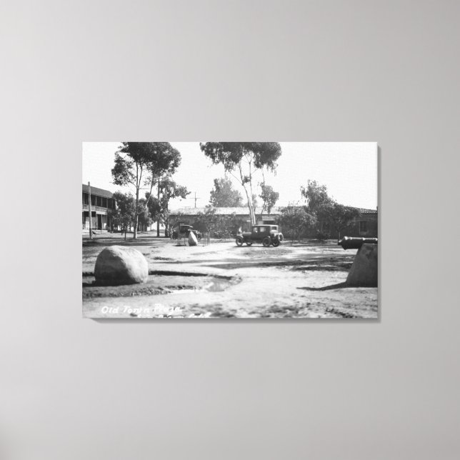 San Diego, CA Old Town Plaza View Photograph Canvastryck (Framsida)