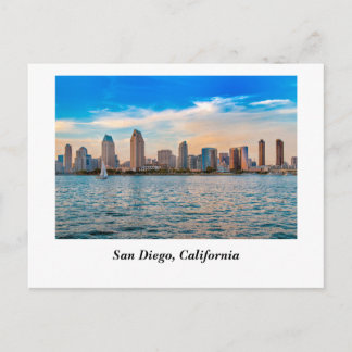 San Diego, CA Siluett Vykort