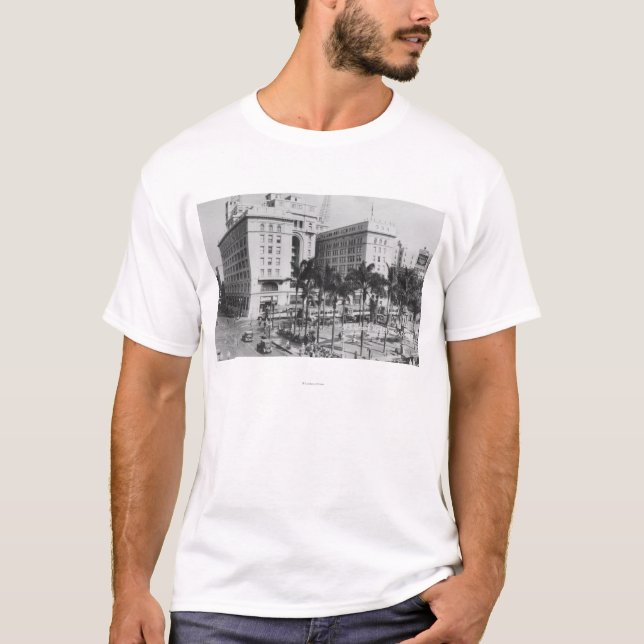 San Diego CA-stad beskådar av anslags- hotell för T-shirt (Framsida)