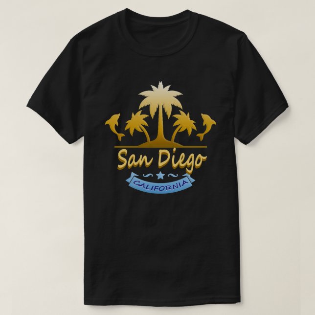 San Diego CA T-shirt (Design framsida)
