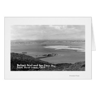San Diego, CA View of Ballast Point and Bay Hälsningskort