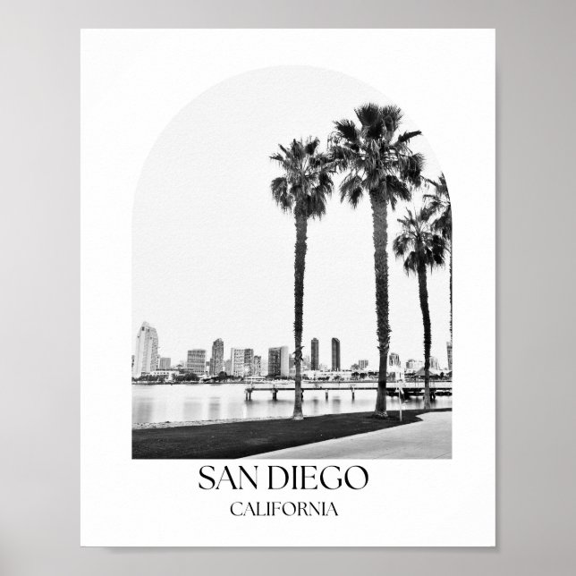 San Diego California Arch Photo Print Poster (Framsidan)