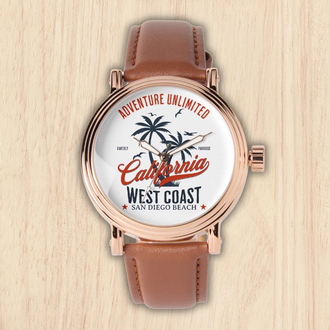 San Diego California Beach Adventure Unlimited Armbandsur (Skapare uppladdad)