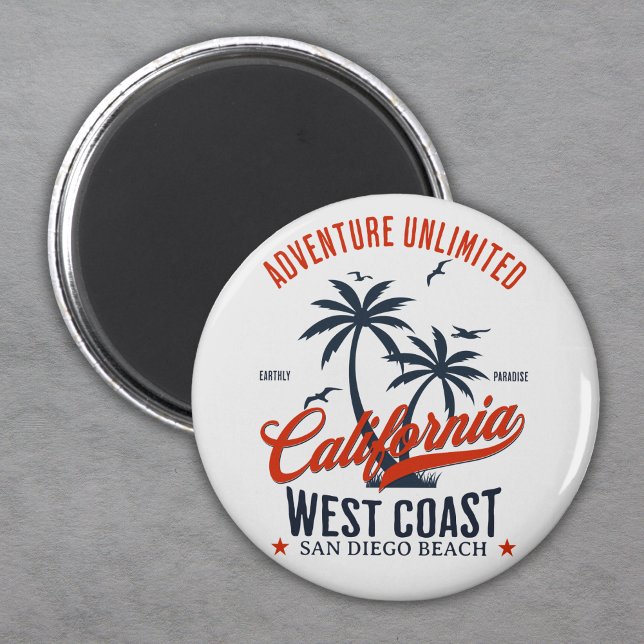 San Diego California Beach Adventure Unlimited Magnet (Skapare uppladdad)