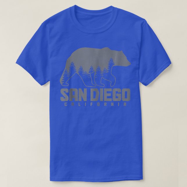 San Diego California Bear Grizzly Pride Outdoor Vi T Shirt (Design framsida)