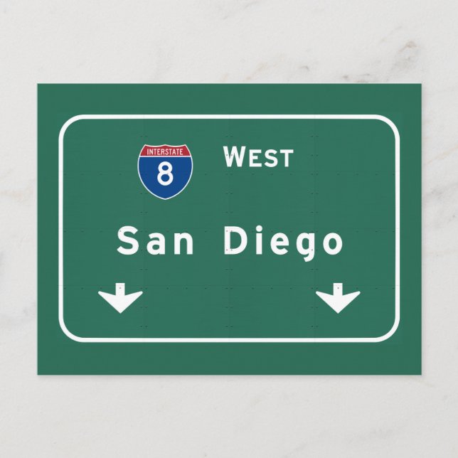 San Diego California Interstate Highway Freeway : Vykort (Framsida)