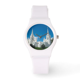 San Diego California LDS Temple White Watch Armbandsur