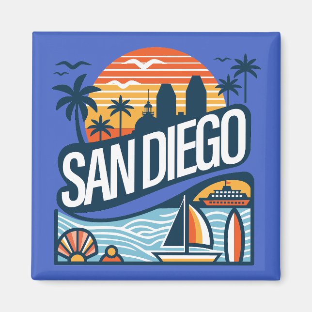 San Diego California Magnet (Framsidan)