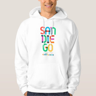 San Diego California Mid Century, Pop Art Hoodie