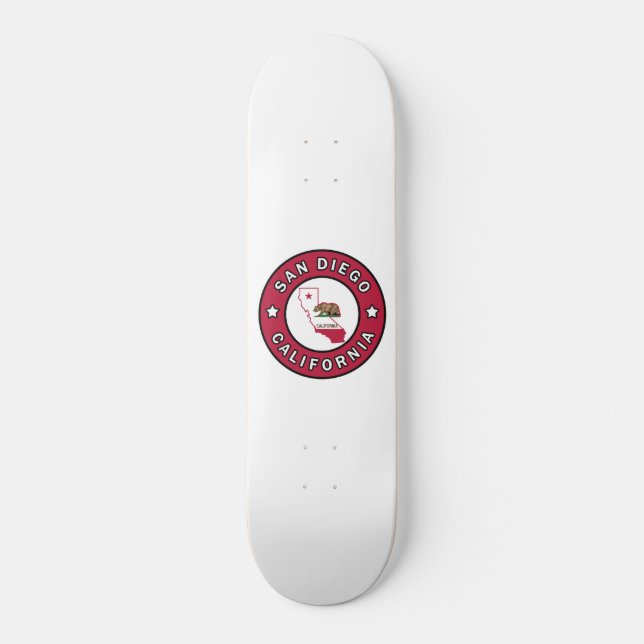 San Diego California Mini Skateboard Bräda 18,7 Cm (Framsida)