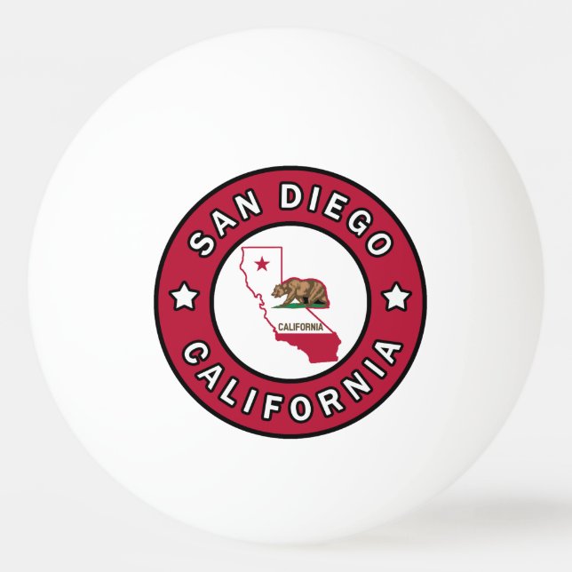 San Diego California Pingisboll (Framsidan)