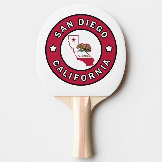 San Diego California Pingisracket (Framsidan)