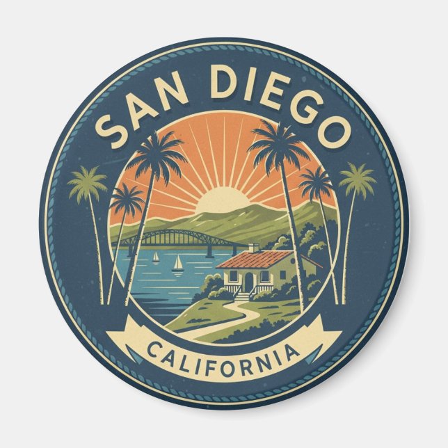 San Diego California Resor Magnet (Framsidan)