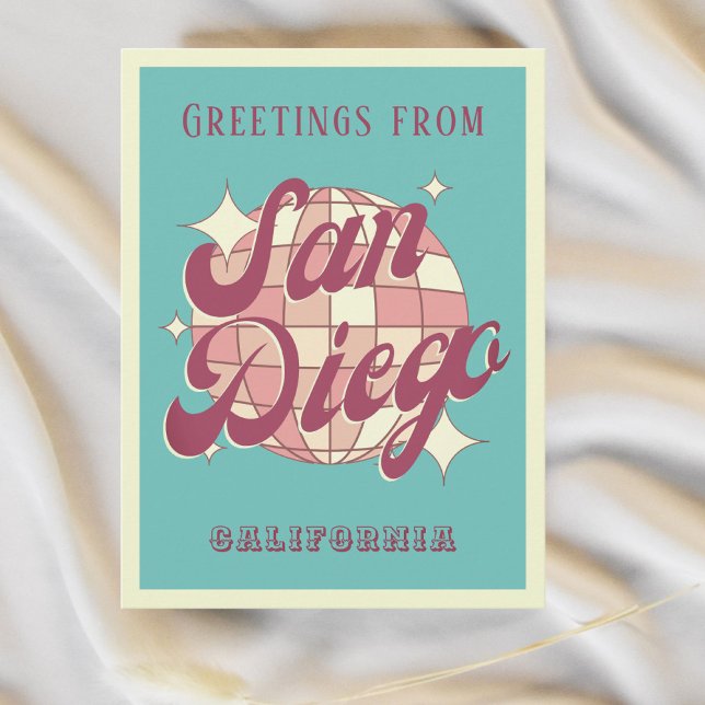 San Diego California retro Postcard Vykort (Skapare uppladdad)